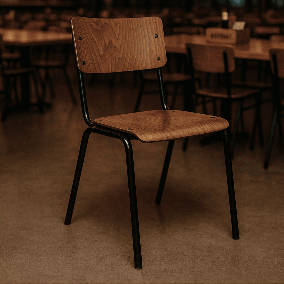 Varsity Industrial Metal Side Chair