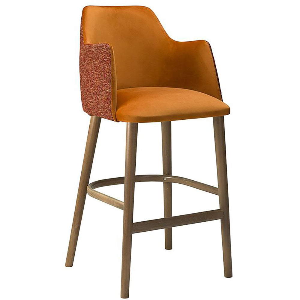 Wave Upholstered Bar Stool
