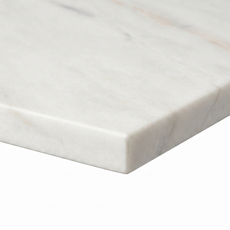 White Levanto Marble Restaurant Laminate Table Top - 25mm