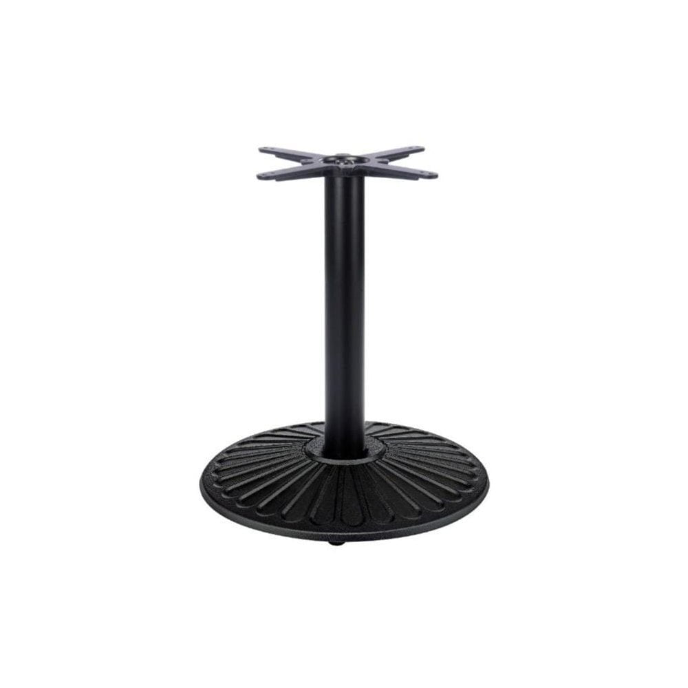 Crewe Medium Round Black Cast Iron Table Base