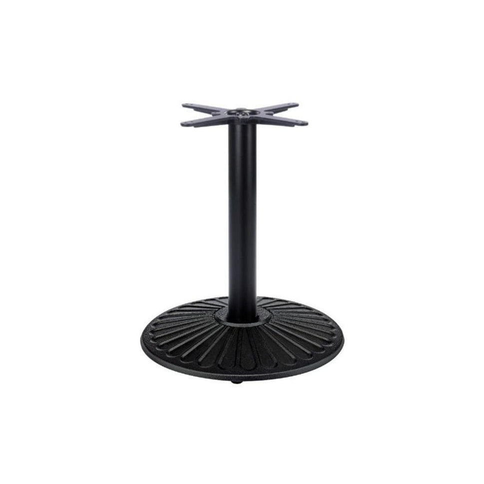 Crewe Medium Round Black Cast Iron Table Base