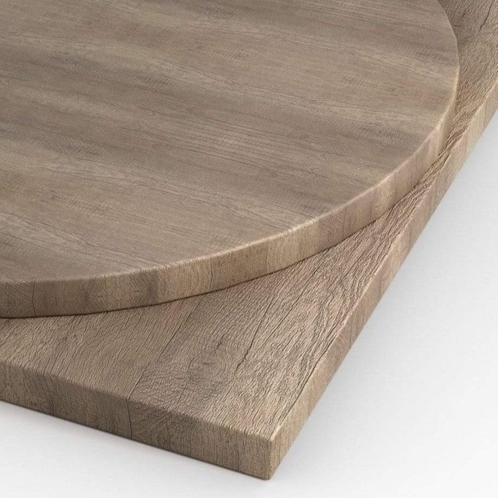 Grey Nebraska Oak Restaurant Laminate Table Top - 25mm