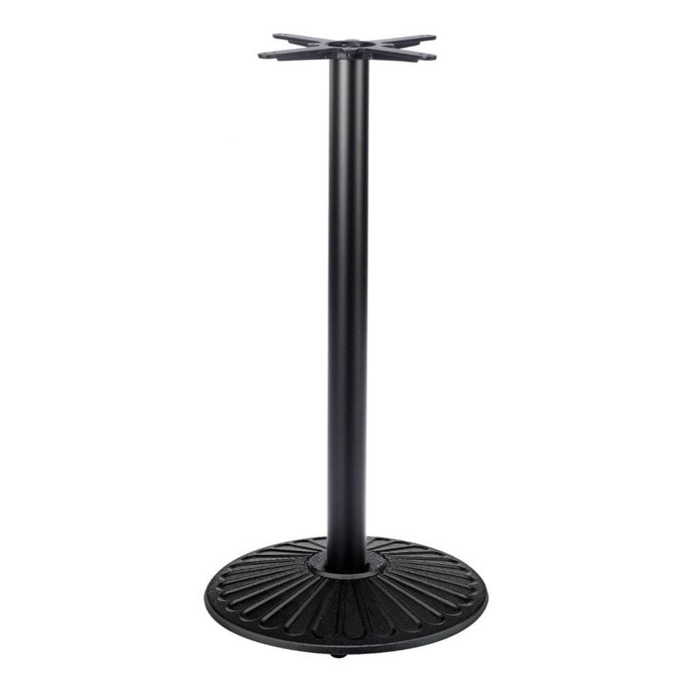 Crewe Medium Round Black Cast Iron Table Base