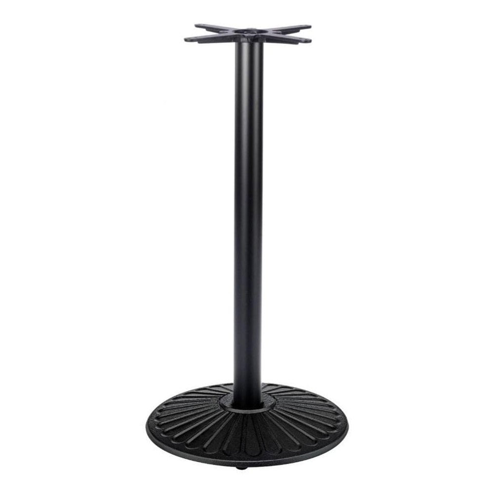 Crewe Medium Round Black Cast Iron Table Base