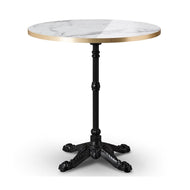 Venice Gloss Marble Bistro Table 700mm Round Indoor