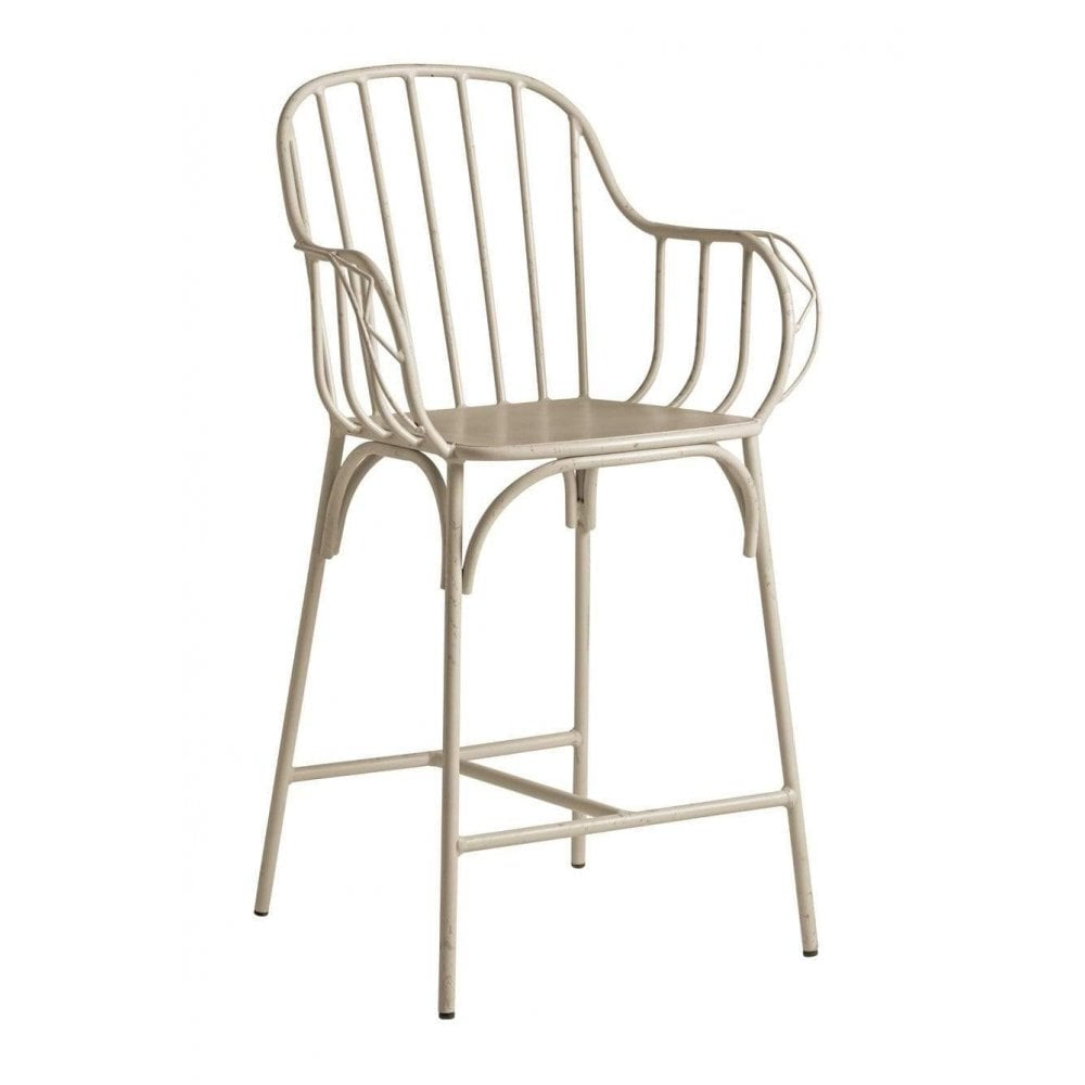 Denver Industrial Outdoor Bar Stool - Mid Height