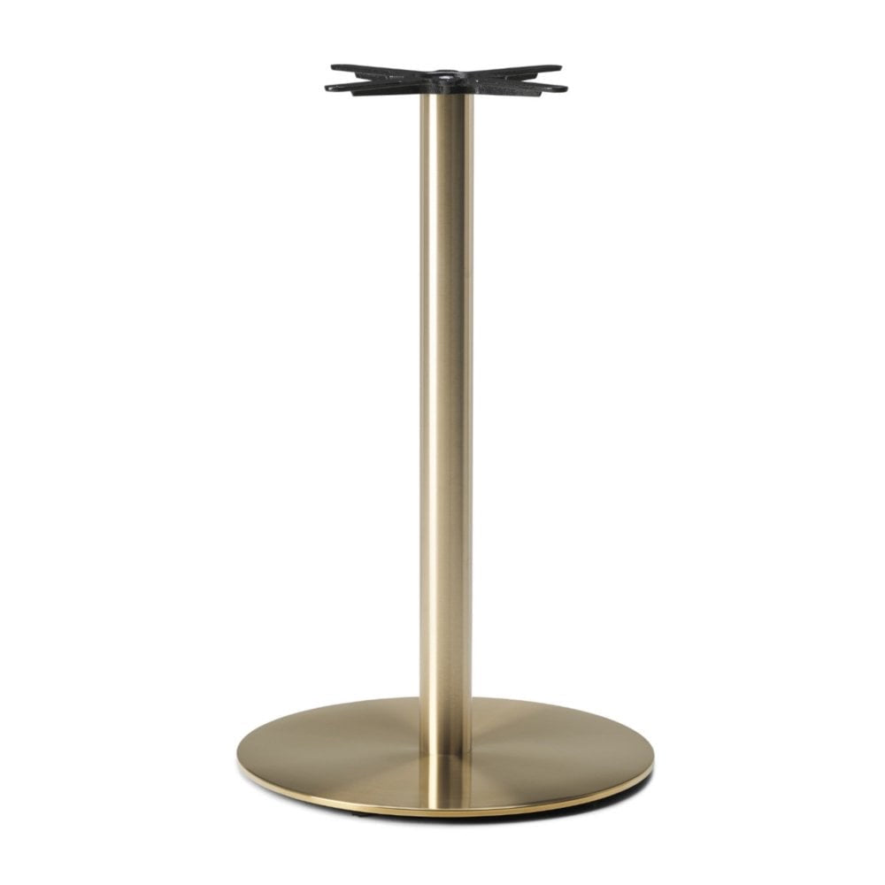 Cava Round Champagne Gold Table Base - Large