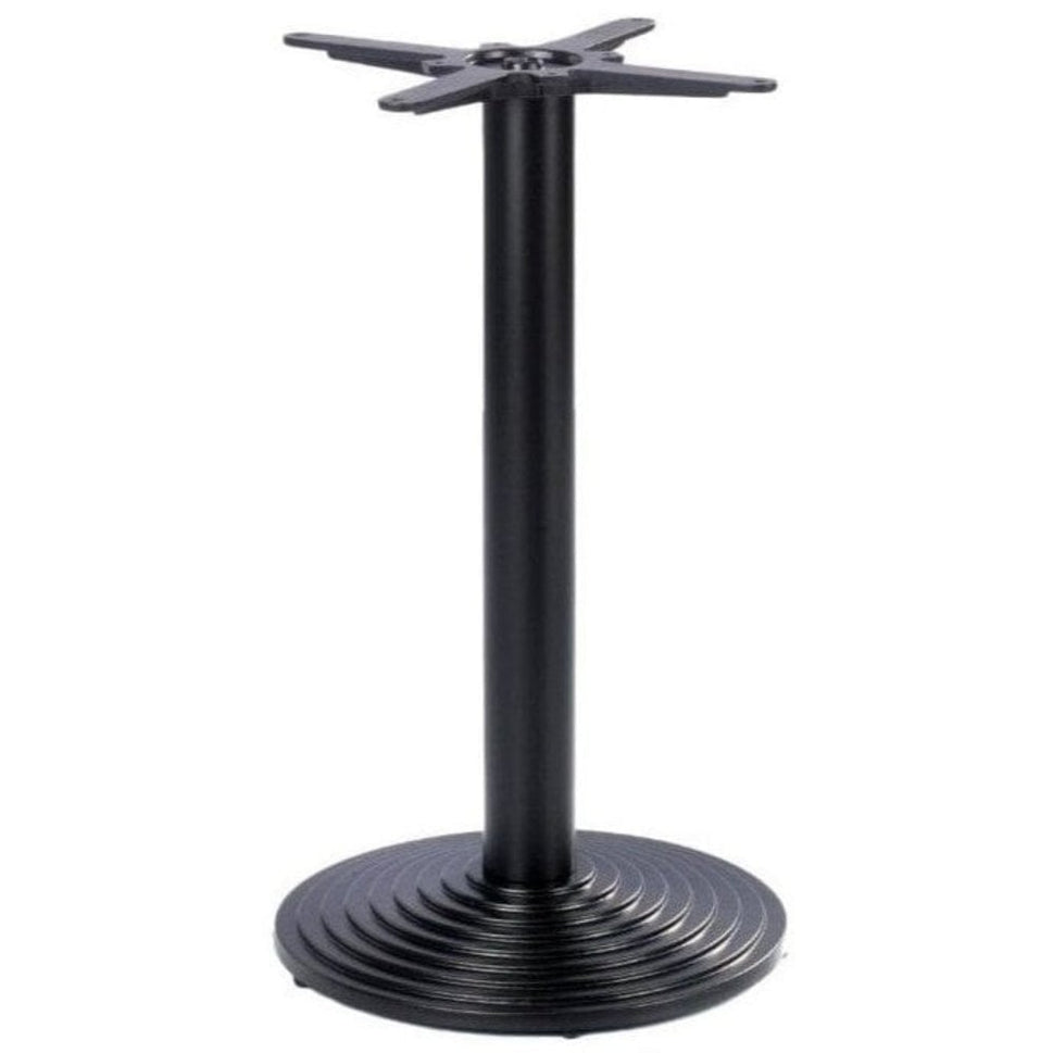 Ripple Round Black Cast Iron Table Base