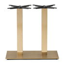 Switch Cava Rectangular Champagne Gold Table Base - Twin Pedestal 1 image