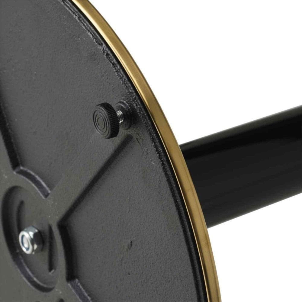 Cava Round Black and Gold Table Base - Medium