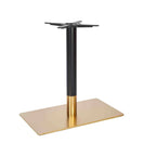 Switch Zeus Brass Black Table Base - Rectangle Single Pedestal 1 image