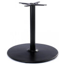 Switch The Dome Large Round Black Cast Iron Table Base features a sleek black finish, a large round flat bottom, and a sturdy central column to support your tabletop. 3 image