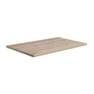 Switch The Rustic Extra White Solid Oak Wood Table Top - 32mm features a rectangular shape, light wood color, smooth surface, and visible grain patterns, shown here against a plain white background. 3 image