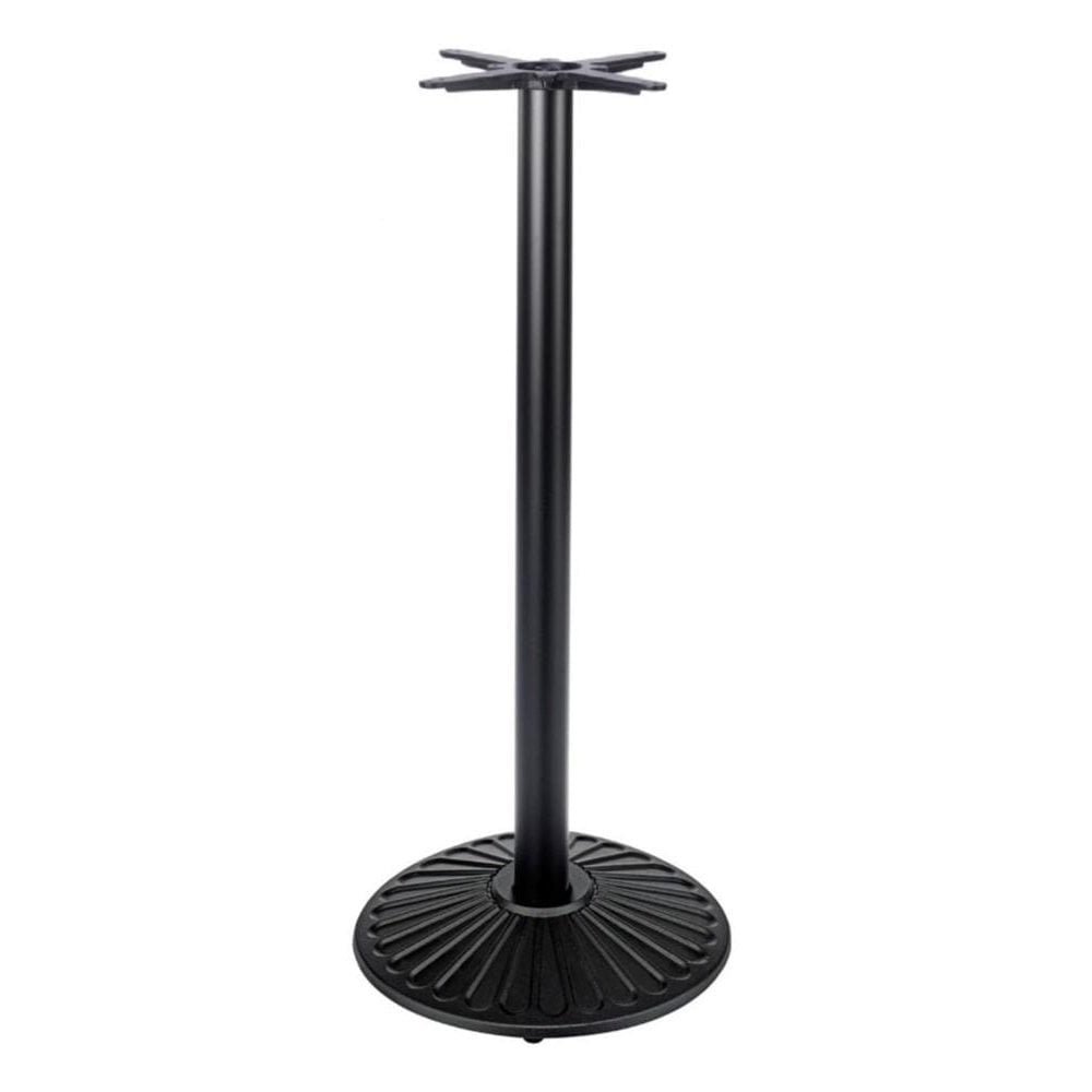 Crewe Small Round Black Cast Iron Table Base