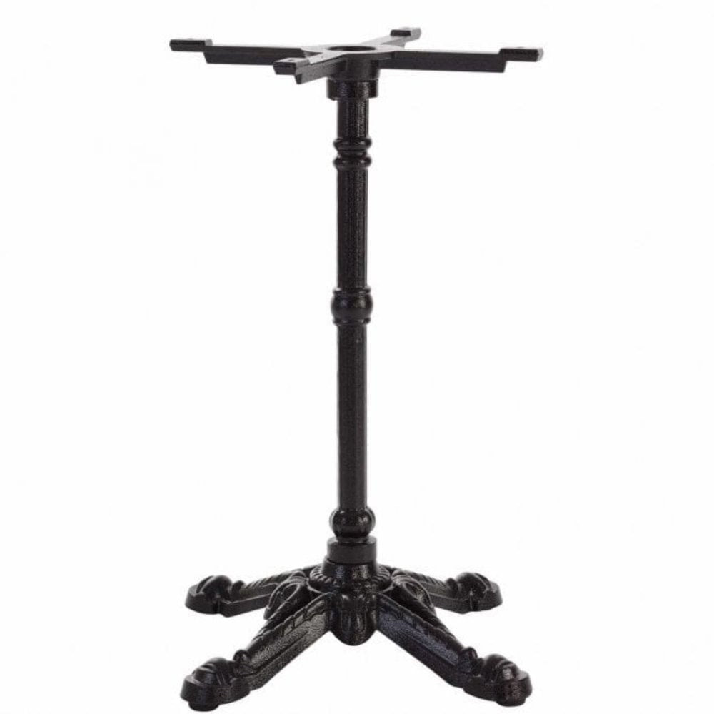 Bistro Ornate Four Leg Cast Iron Table Base - Powdercoated