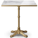 Switch Parisian Bistro Square Marble Effect Table Top with Metal Table Base - 600x600mm 2 image