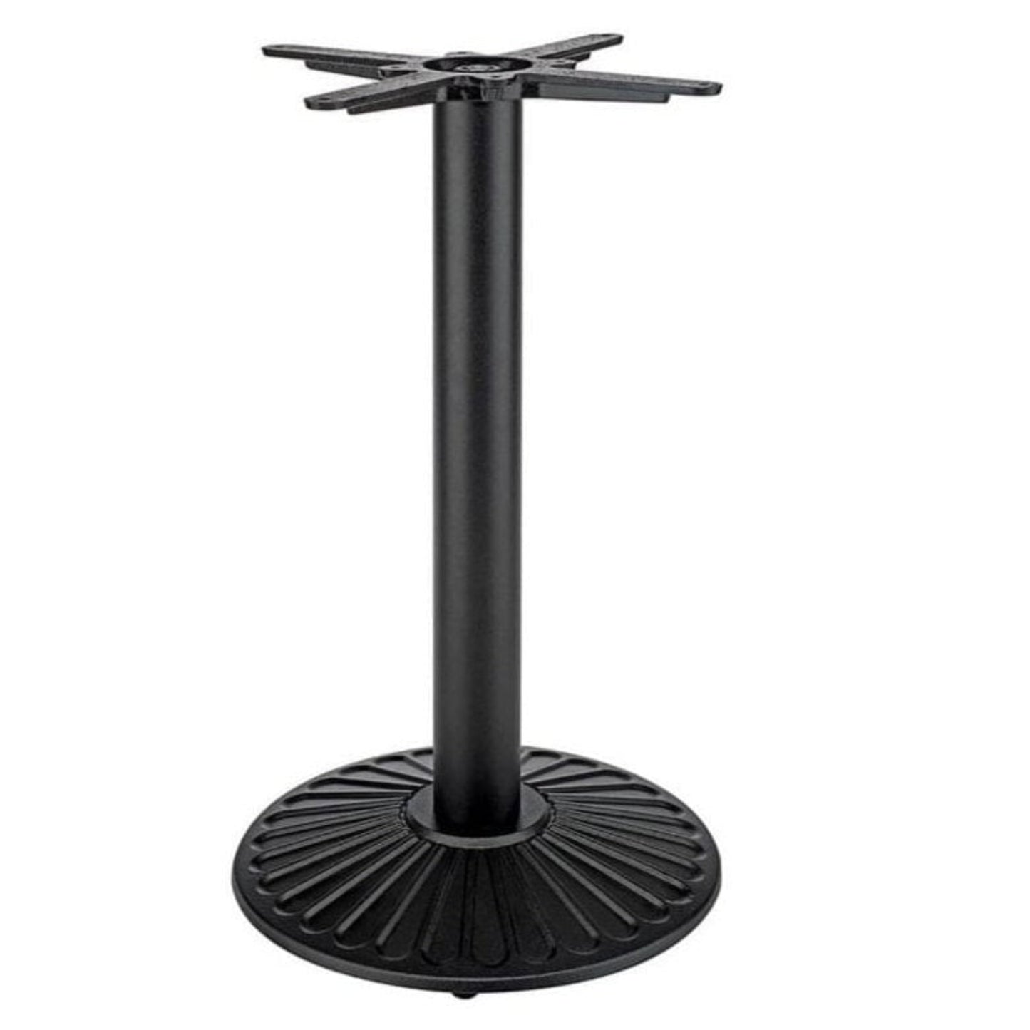 Crewe Small Round Black Cast Iron Table Base