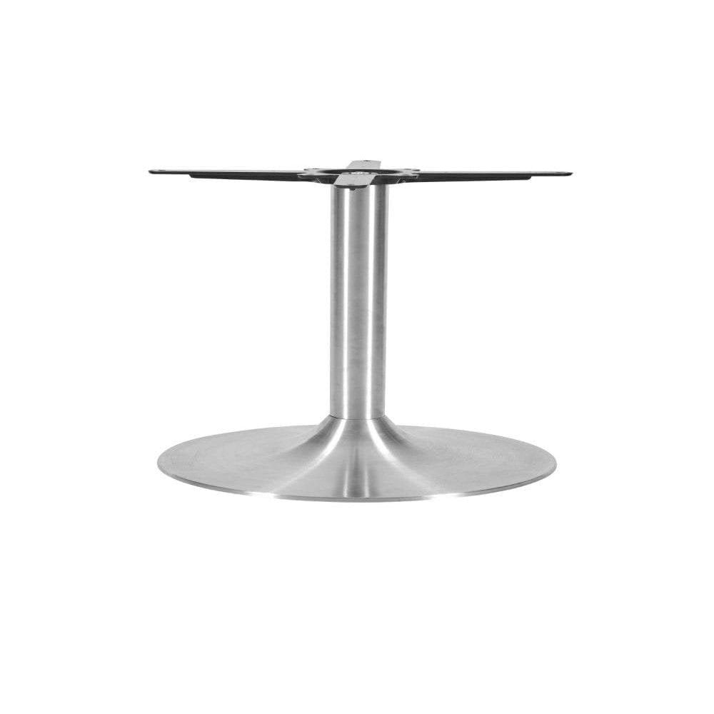 Trumpet Medium Round Stainless Steel Table Base
