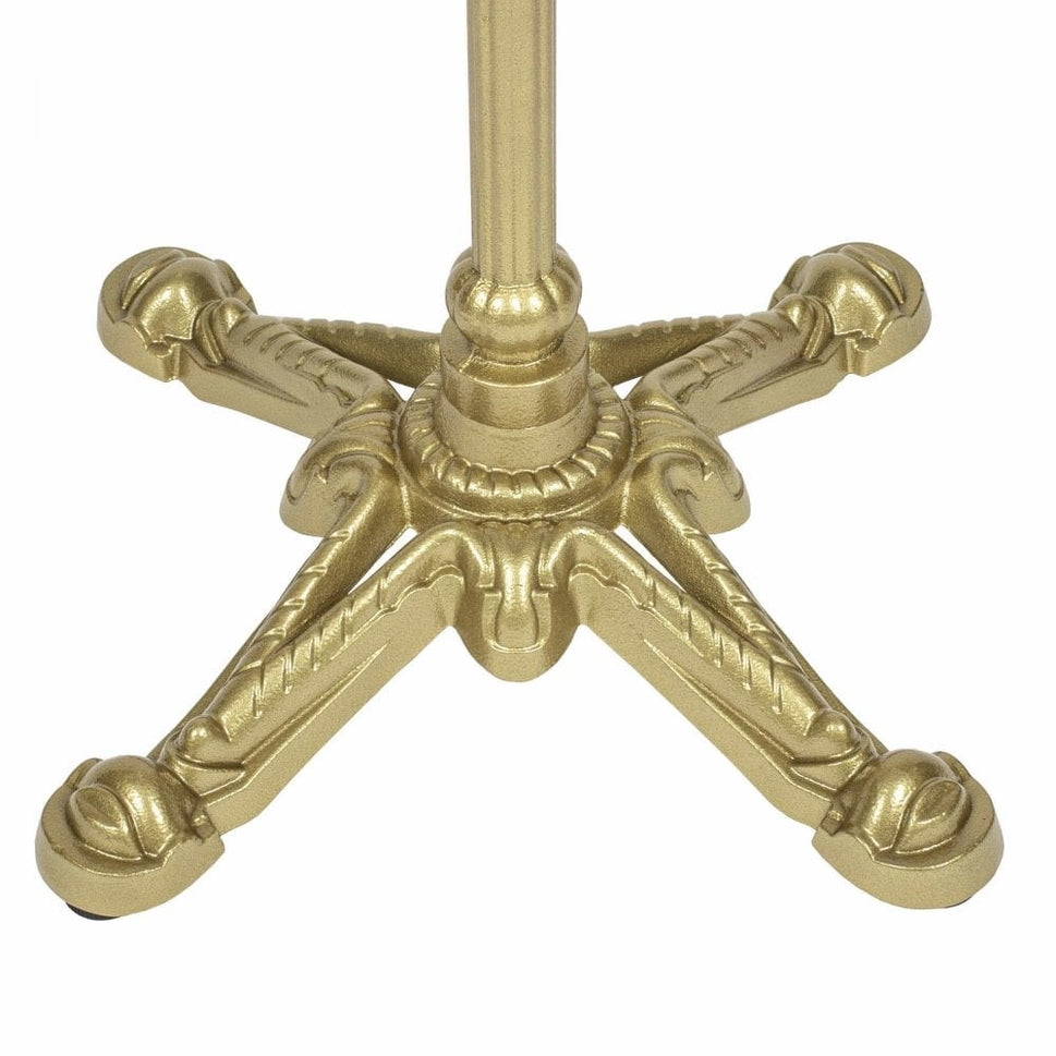 Gold Bistro Ornate Four Leg Cast Iron Table Base