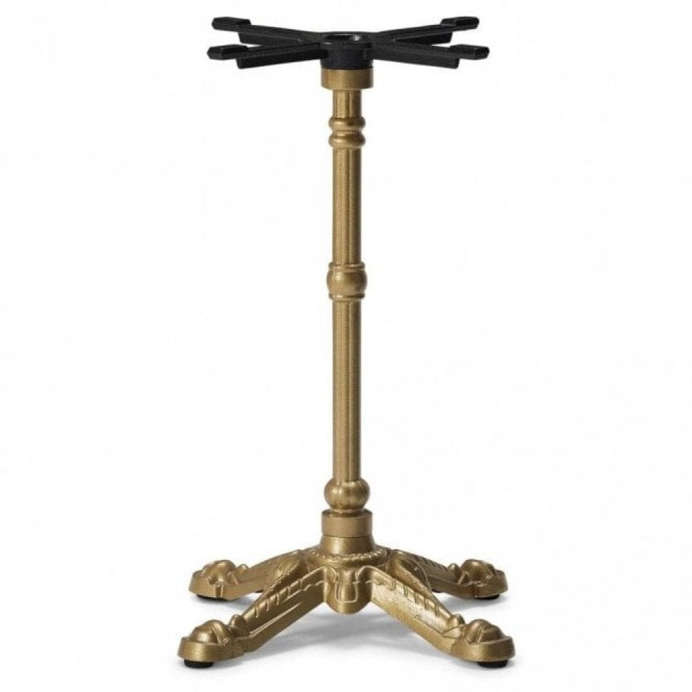 Gold Bistro Ornate Four Leg Cast Iron Table Base