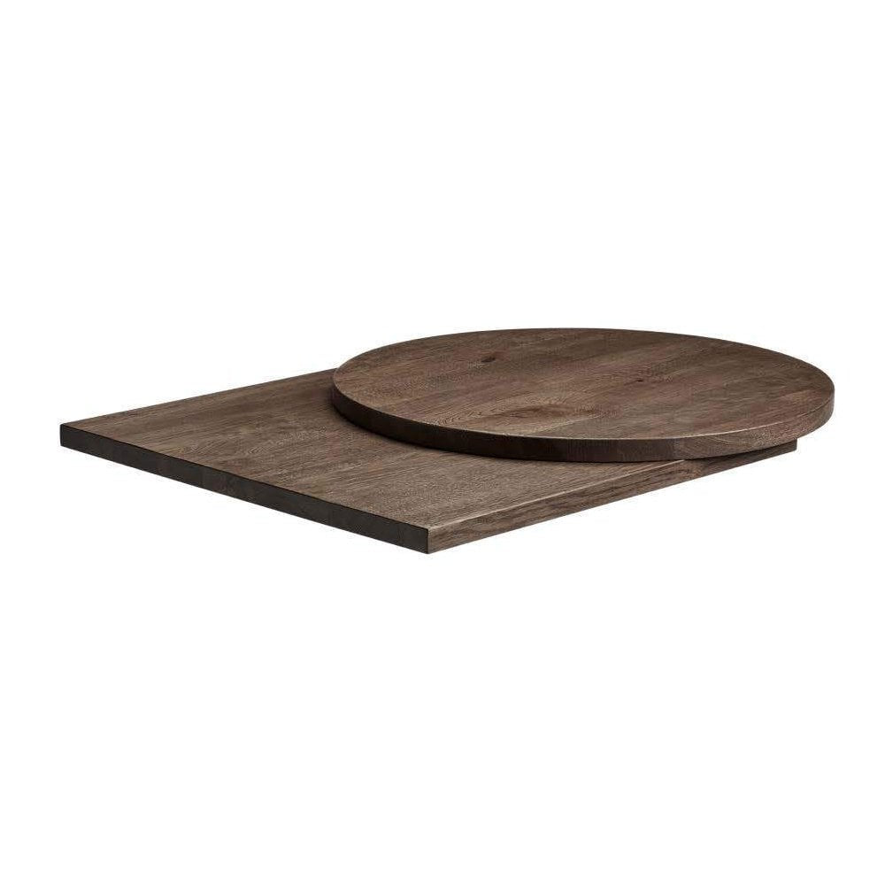 Rustic Smoked Solid Oak Wood Table Top - 32mm