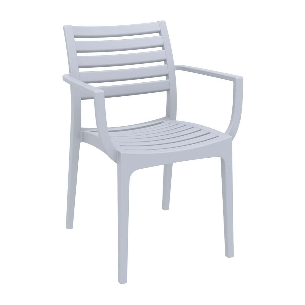Artemis Plastic Outdoor Stacking Arm Chair