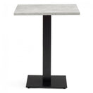 Switch Bertone Metal Base Pedestal Square Table with Wood Top 700x700mm 2 image