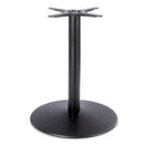 Switch The Dome Medium Round Black Cast Iron Table Base features a sleek round flat bottom and central vertical pole, expertly designed to support your tabletop. 3 image