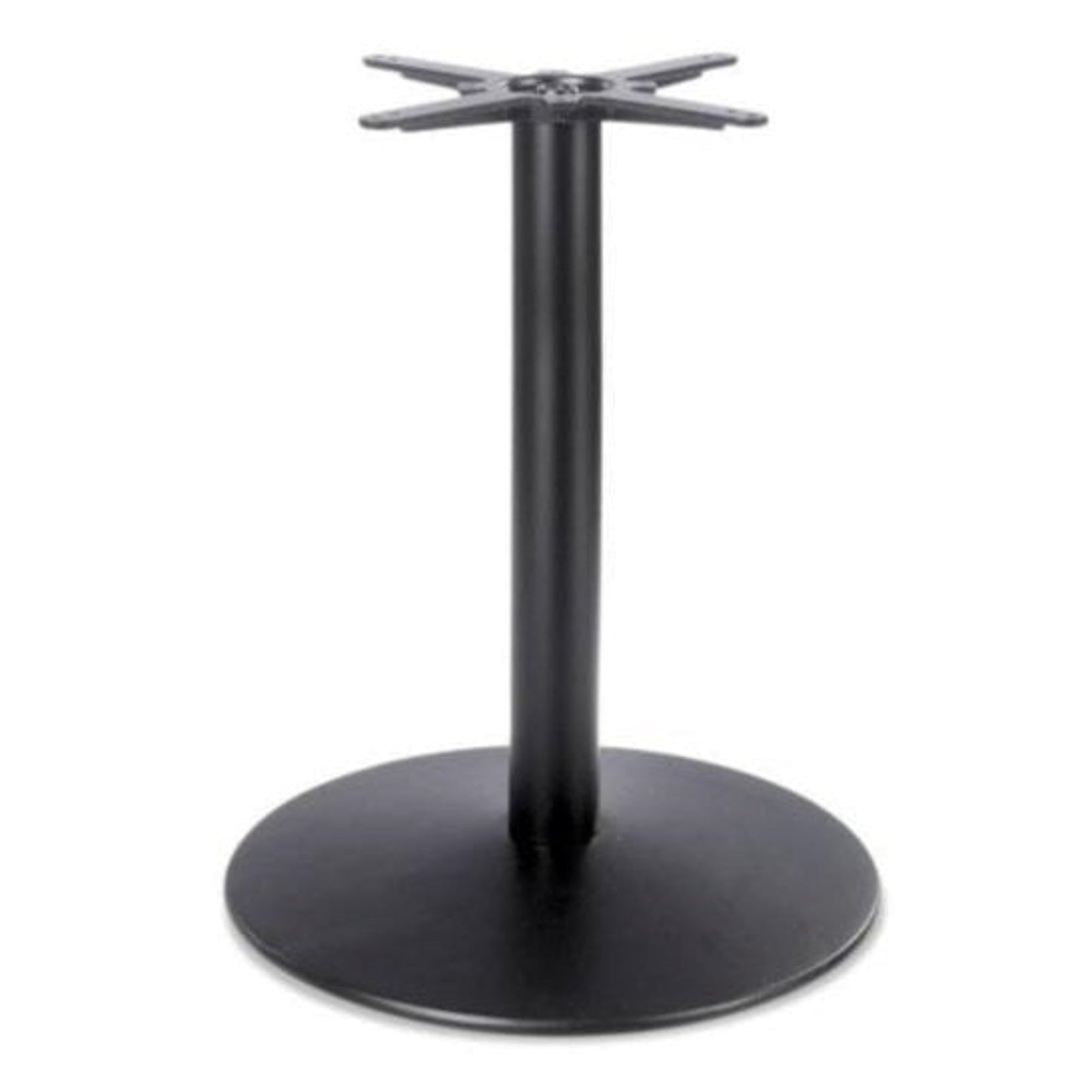 Dome Medium Round Black Cast Iron Table Base - Powdercoated