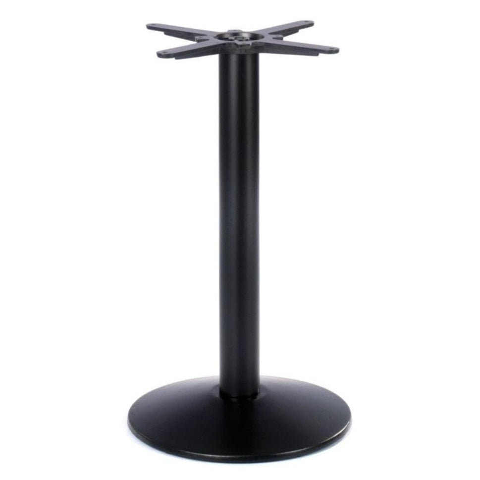 Dome Small Round Black Cast Iron Table Base - Powdercoated