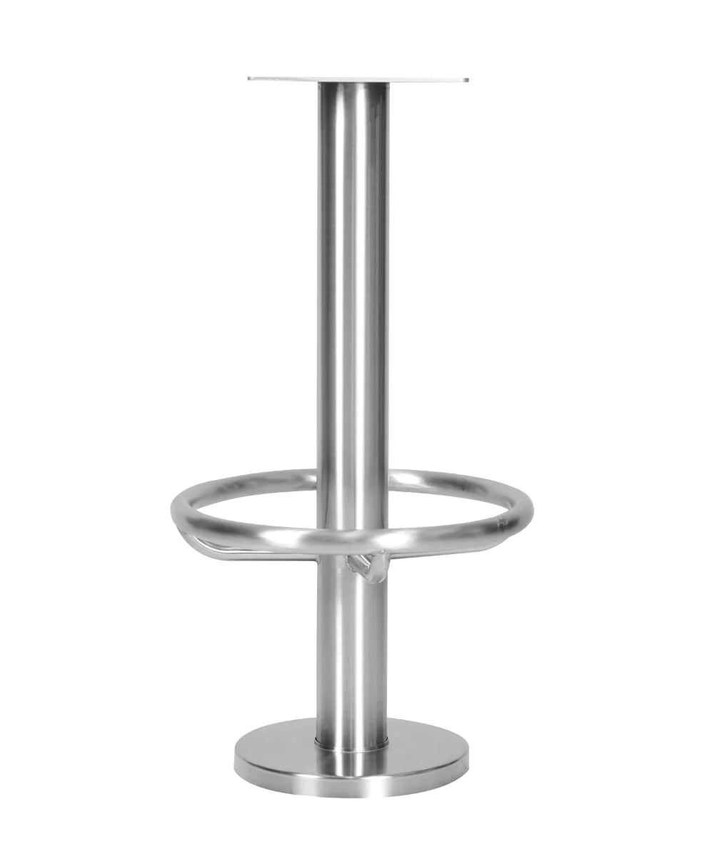 Denzel Stainless Steel Floor Fixed Footrail Stool