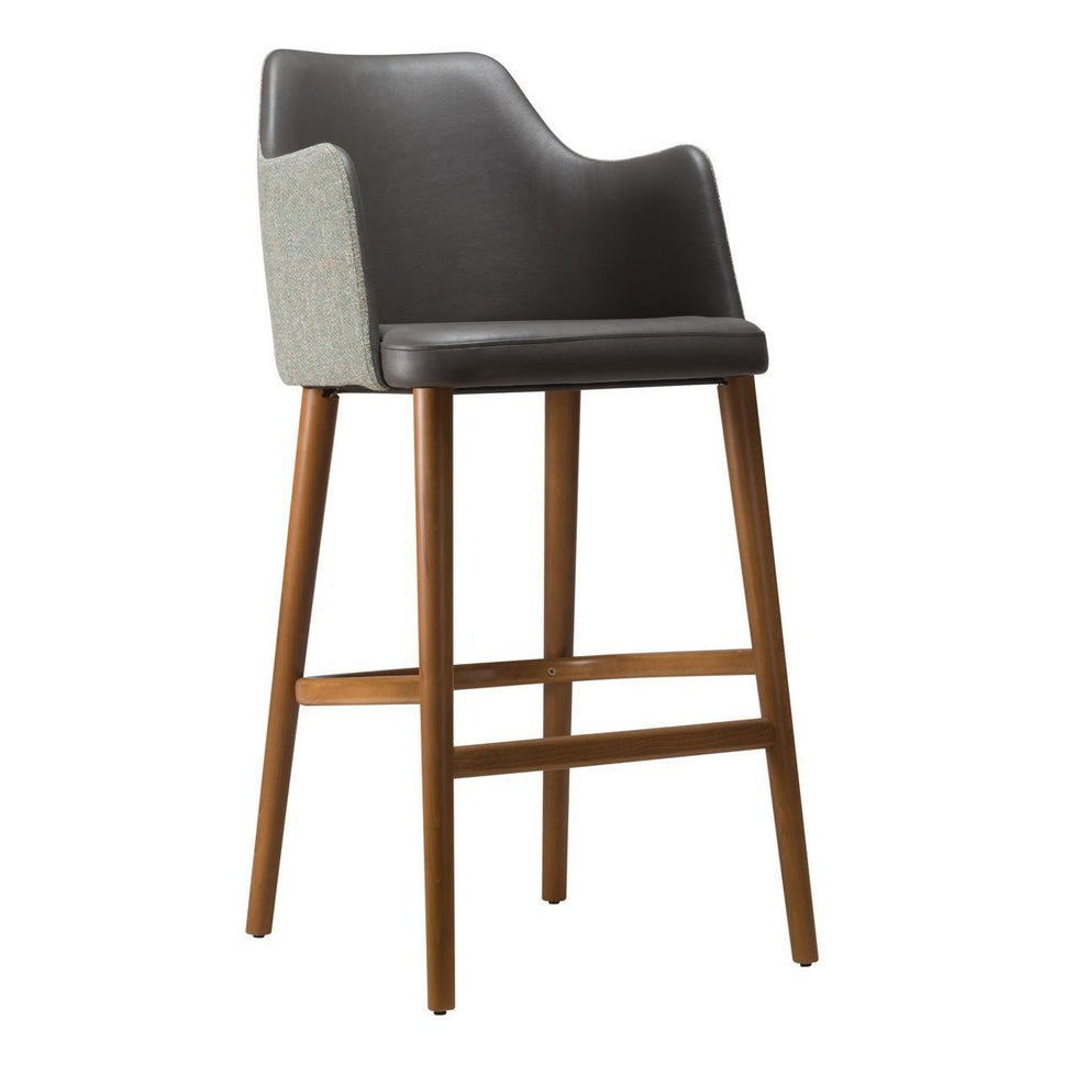 Wave Upholstered Bar Stool
