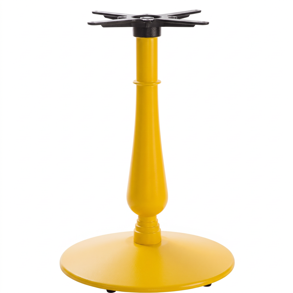 Manor Medium Candelabra Black Cast Iron Table Base - Powdercoated
