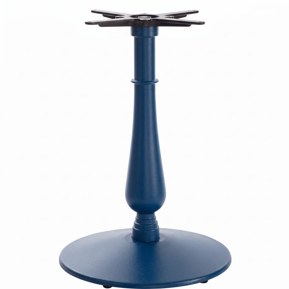 Manor Medium Candelabra Black Cast Iron Table Base - Powdercoated