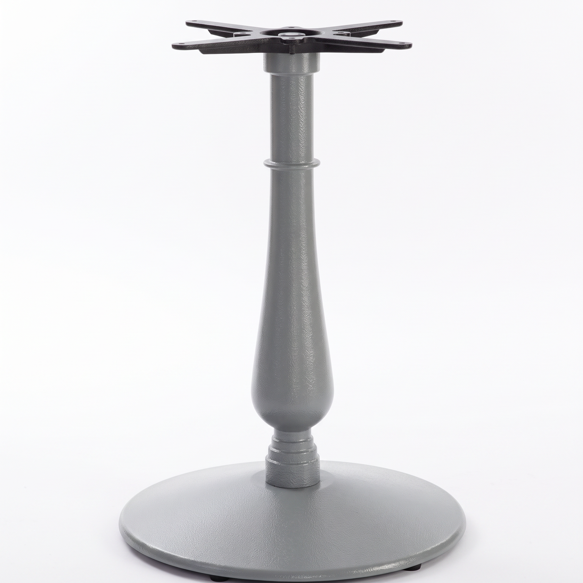 Manor Medium Candelabra Black Cast Iron Table Base - Powdercoated