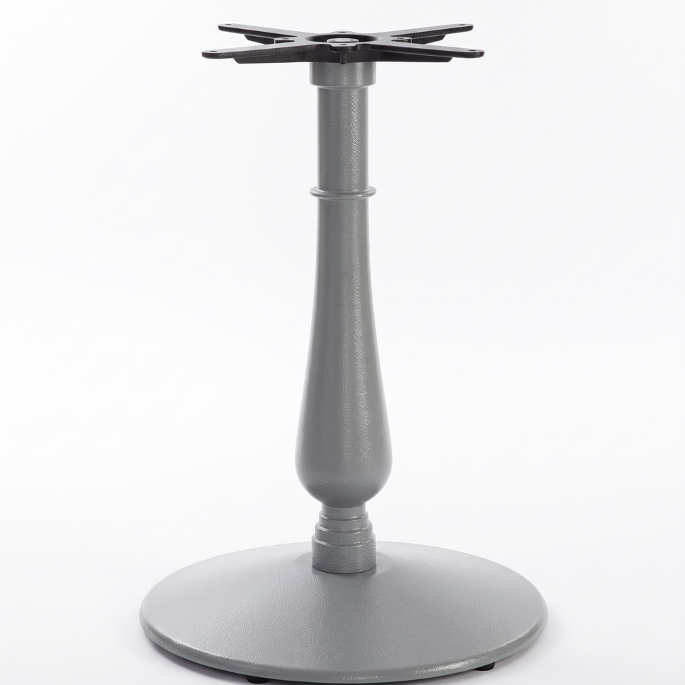 Manor Medium Candelabra Black Cast Iron Table Base - Powdercoated