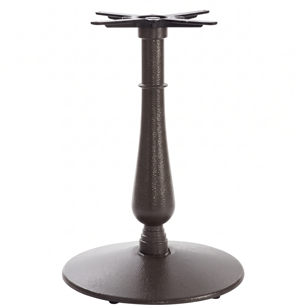 Manor Medium Candelabra Black Cast Iron Table Base - Powdercoated