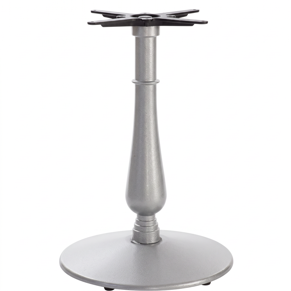 Manor Medium Candelabra Black Cast Iron Table Base - Powdercoated