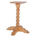 Switch Sphere Medium Solid Wood Table Base featuring a vertical column of stacked spheres on a four-legged stepped base. 1 image