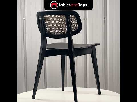 Gordona Black Rattan Effect Side Chair