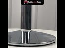 Switch Dome Small Round Chrome Cast Iron Table Base 2 image