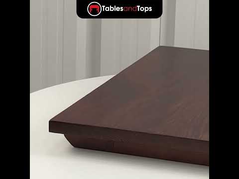 Bella Noce Walnut Stain Solid Ash Restaurant Table Top - 25mm