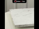 Switch White Crystal Marble Restaurant Laminate Table Top - 25mm 3 image