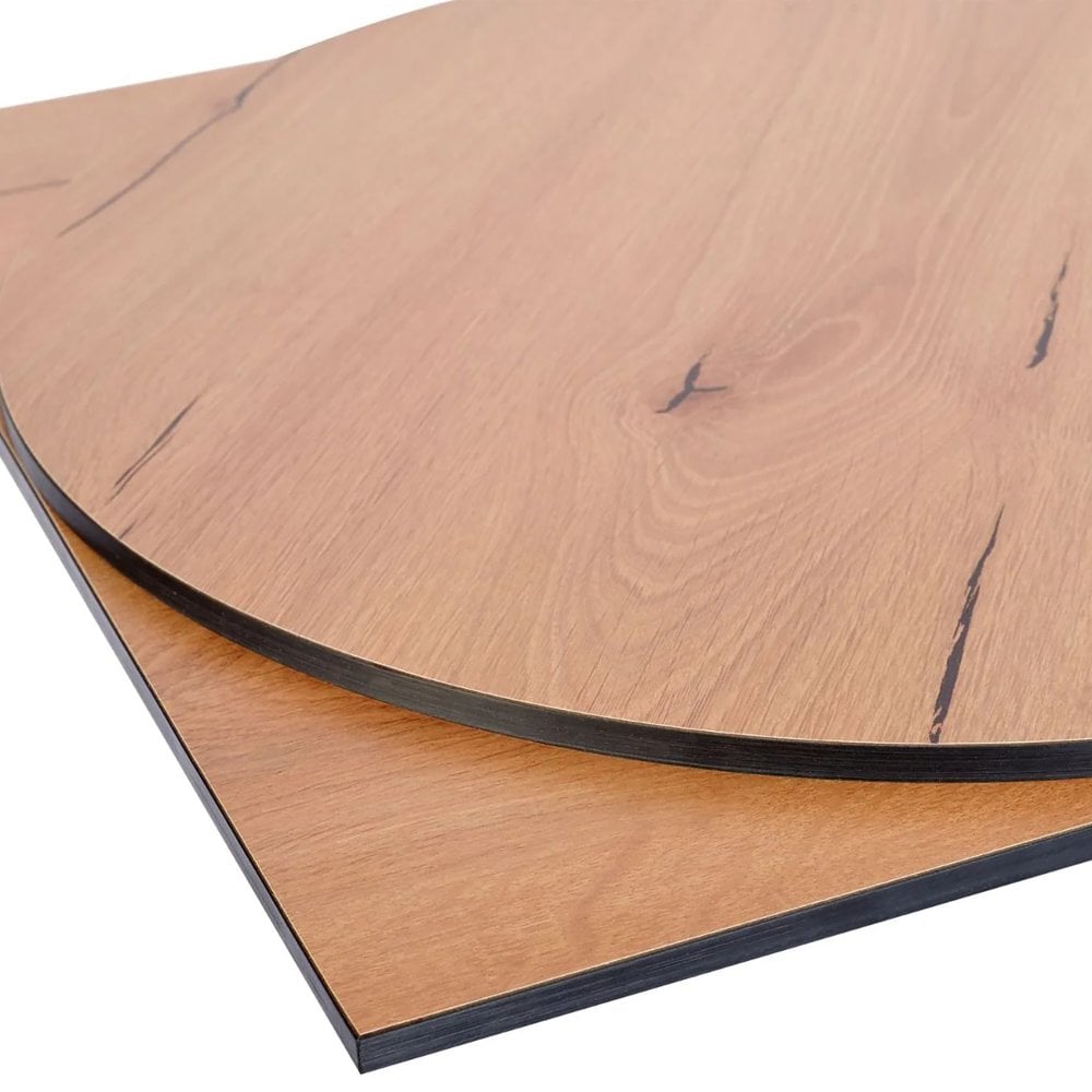 Rustic Wood Outdoor Laminate Restaurant Table Top - 12mm